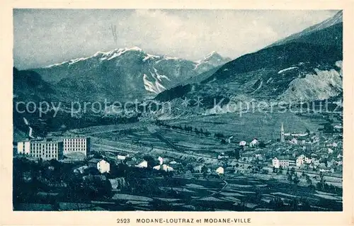 AK / Ansichtskarte Modane Loutraz et Modane Ville Montagnes Kat. Modane