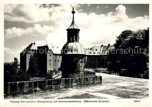 AK / Ansichtskarte Koenigstein Saechsische Schweiz Festung Georgenburg  Kat. Koenigstein Saechsische Schweiz