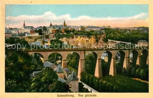 AK / Ansichtskarte Luxembourg Luxemburg Vue generale Viaduc Kat. Luxembourg