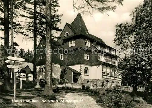 AK / Ansichtskarte Finsterbergen FDGB Heim Spiessberghaus Kat. Finsterbergen Thueringer Wald