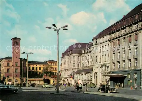 AK / Ansichtskarte Erfurt Bahnhofsplatz mit HO Hotel Erfurter Hof Kat. Erfurt