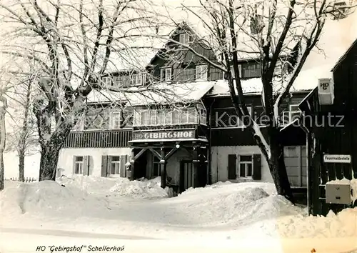 AK / Ansichtskarte Schellerhau HO Gebirgshof Winterlandschaft Kat. Altenberg