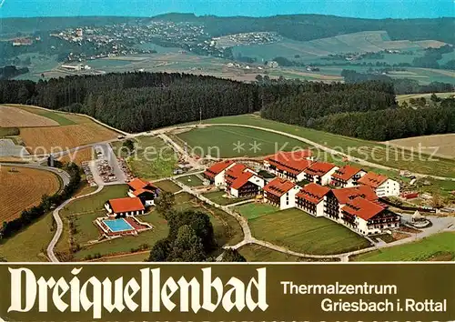 AK / Ansichtskarte Griesbach Rottal Fliegeraufnahme Dreiquellenbad Kat. Bad Griesbach i.Rottal