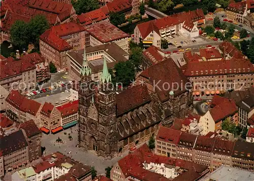 AK / Ansichtskarte Nuernberg Fliegeraufnahme Sankt Lorenzkirche Kat. Nuernberg