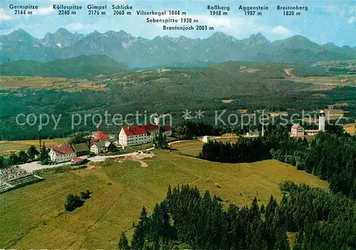 AK / Ansichtskarte Hohenpeissenberg Fliegeraufnahme Bergkette Kat. Hohenpeissenberg