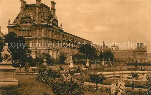 AK / Ansichtskarte Paris Les Tuileries Aile Nord Pavillon de Marsan Kat. Paris