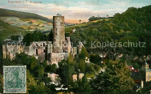 AK / Ansichtskarte Eppstein Taunus Burgruine Kat. Eppstein