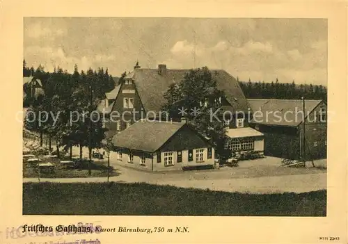 AK / Ansichtskarte Oberbaerenburg Baerenburg Fritsches Gasthaus 