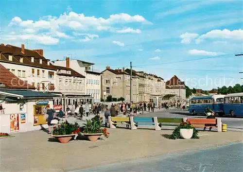 AK / Ansichtskarte Siegburg Wilhelmstrasse mit Bus Bahnhof Kat. Siegburg