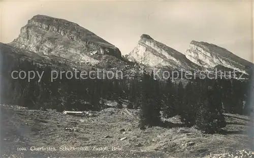 AK / Ansichtskarte Churfirsten Gebirgspanorama Appenzeller Alpen Kat. St Gallen