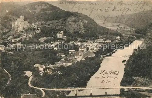 AK / Ansichtskarte Hardegg Talblick Thaya Burg Kat. Hardegg