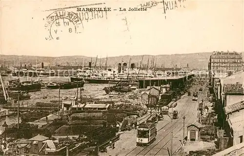 AK / Ansichtskarte Strassenbahn Marseille La Joliette  Kat. Strassenbahn