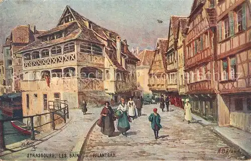 AK / Ansichtskarte Verlag Tucks Oilette Nr. 8 Strasbourg Les Bains Pflantbad N. Beraud Kat. Verlage