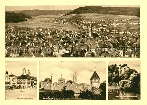 AK / Ansichtskarte Tuttlingen Rathaus Panorama Schloss Muehlheim Hanberg Kat. Tuttlingen