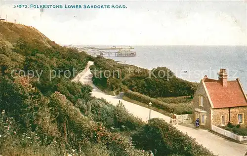 AK / Ansichtskarte Folkestone Lower Sandgate Road Coast Kat. Shepway