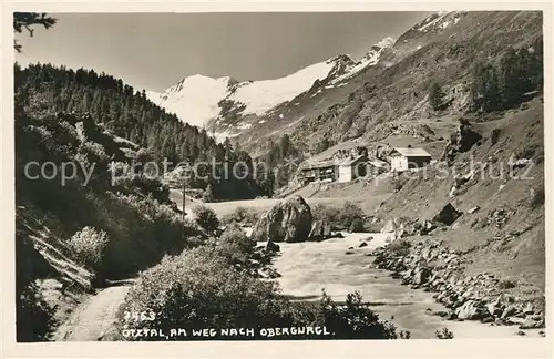 AK / Ansichtskarte oetztal Tirol Am Weg nach Obergurgl Bergbach oetztaler Alpen Kat. Laengenfeld