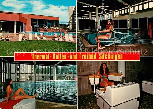 AK / Ansichtskarte Bad Saeckingen Thermal Hallen und Freibad Kat. Bad Saeckingen