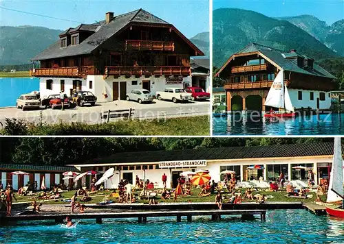 AK / Ansichtskarte Ried Salzkammergut Ferienwohnungen Raudaschl Strandbad Strandcafe Kat. St. Wolfgang im Salzkammergut