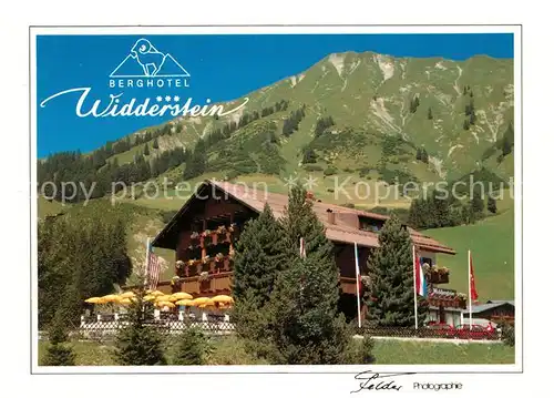 AK / Ansichtskarte Schroecken Vorarlberg Berghotel Widderstein Kat. Schroecken