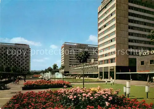 AK / Ansichtskarte Dresden Prager Strasse mit den Interhotels Bastei Koenigstein und Newa Kat. Dresden Elbe