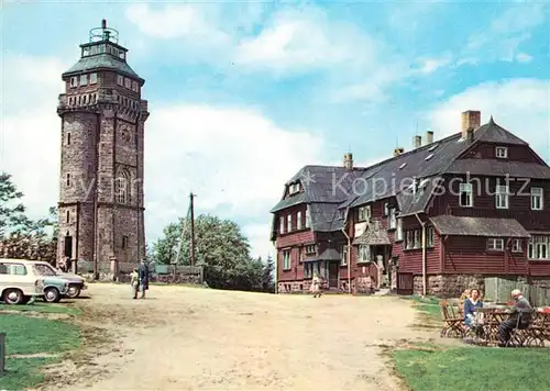 AK / Ansichtskarte Auersberg Wildenthal HOG Berghotel Auersberg Aussichtsturm Kat. Eibenstock