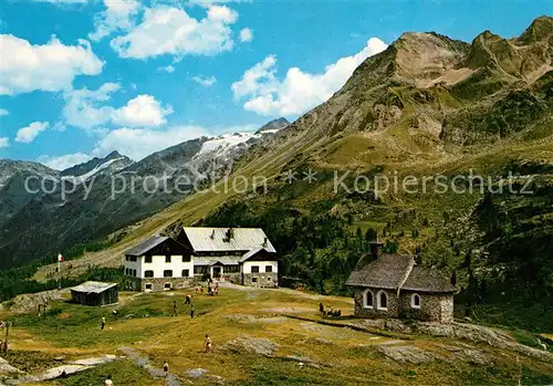 AK / Ansichtskarte Zufallhuette Martelltal Panorama Kat. Suedtirol