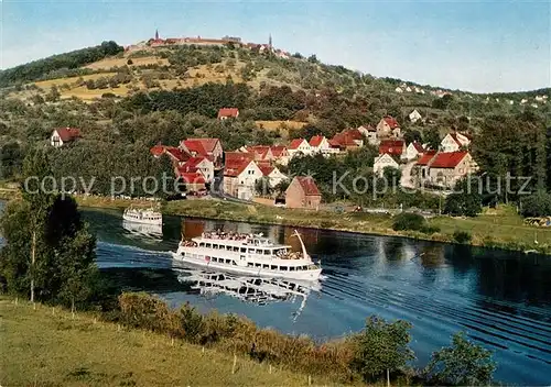 AK / Ansichtskarte Dilsberg Neckar OT Rainbach Neckarschiffahrt