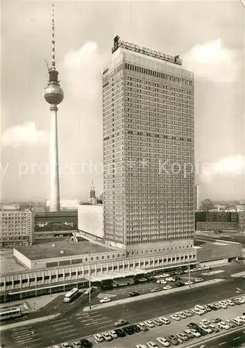 AK / Ansichtskarte Berlin Interhotel Stadt Berlin Fernsehturm Kat. Berlin