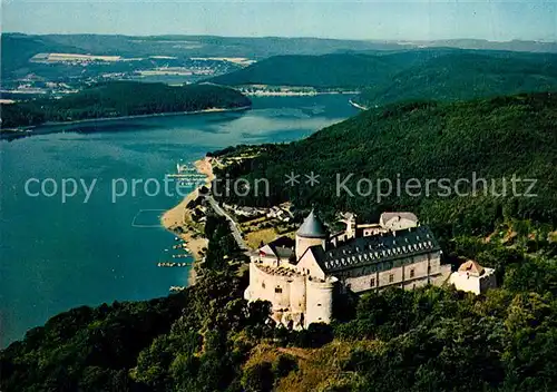 AK / Ansichtskarte Edersee Schloss Waldeck Edertalsperre Fliegeraufnahme Kat. Edertal