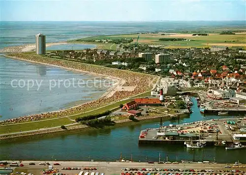 AK / Ansichtskarte Buesum Nordseebad Fliegeraufnahme Kat. Buesum