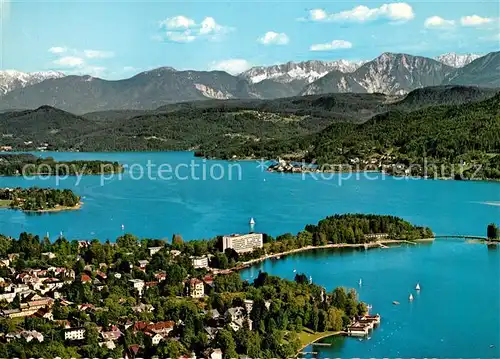 AK / Ansichtskarte Poertschach Woerthersee Fliegeraufnahme Kat. Poertschach Woerther See Kaernten