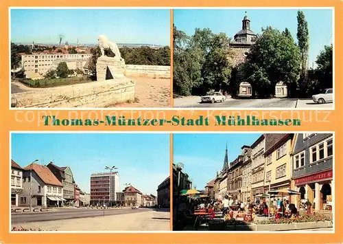 AK / Ansichtskarte Muehlhausen Thueringen Teilansicht Am Frauentor Wilhelm Pieck Platz Steinweg Kat. Muehlhausen Thueringen