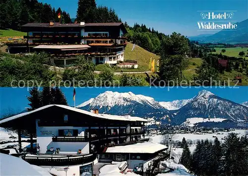 AK / Ansichtskarte Oberstdorf Hotel Restaurant Waldesruhe Kat. Oberstdorf