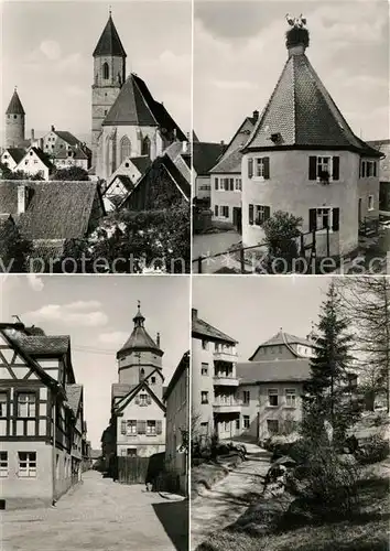 AK / Ansichtskarte Gunzenhausen Altmuehlsee Kirche Faerberturm Storchennest Kat. Gunzenhausen