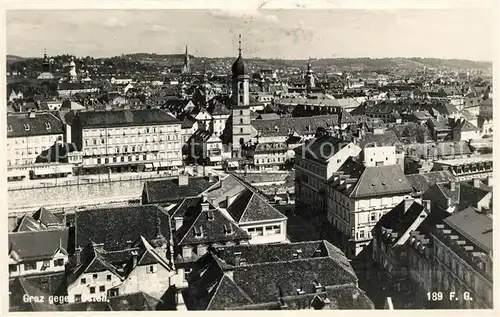 AK / Ansichtskarte Graz Steiermark Stadtpanorama gegen Osten Kat. Graz