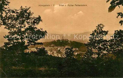 AK / Ansichtskarte Koenigstein Taunus Panorama Blick von Ruine Falkenstein Kat. Koenigstein im Taunus