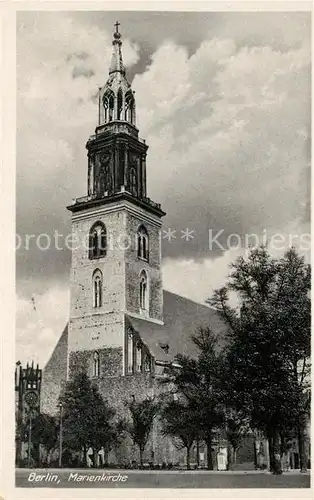 AK / Ansichtskarte Berlin Marienkirche Kat. Berlin