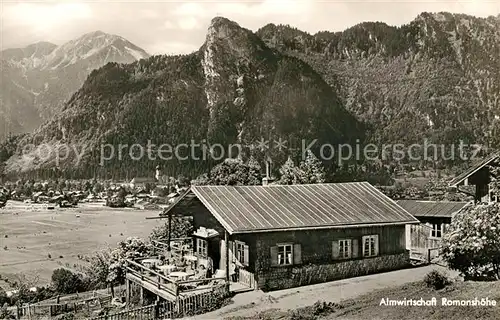 AK / Ansichtskarte Oberammergau Almwirtschaft Romanshoeh Kat. Oberammergau