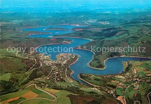 AK / Ansichtskarte Eifel Region Fliegeraufnahme Rursee