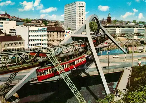 AK / Ansichtskarte Wuppertal Stadtmitte Schwebebahn Kat. Wuppertal