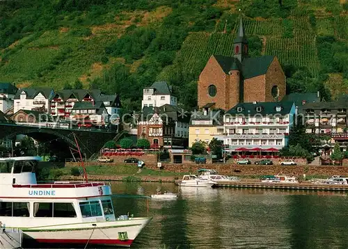 AK / Ansichtskarte Cochem Mosel Hotel am Hafen Kirche Undine Kat. Cochem