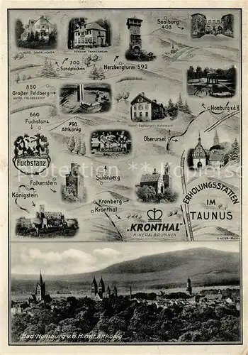 AK / Ansichtskarte Bad Homburg Erholungsstaetten im Taunus Kronthal Mineralbrunnen Kat. Bad Homburg v.d. Hoehe