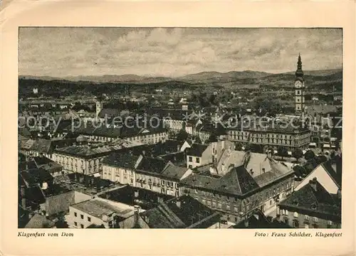 AK / Ansichtskarte Klagenfurt Woerthersee Stadtpanorama vom Dom aus gesehen