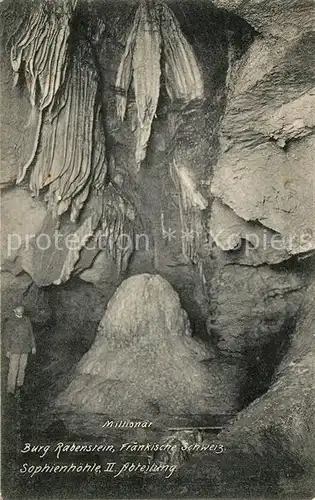 AK / Ansichtskarte Hoehlen Caves Grottes Burg Rabenstein Sophienhoehle  Kat. Berge