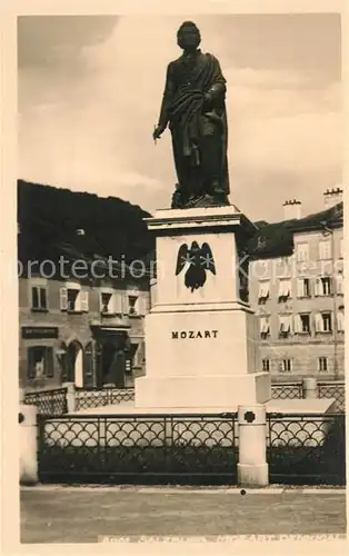 AK / Ansichtskarte Mozart Wolfgang Amadeus Denkmal Salzburg Kat. Komponist