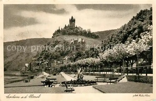 AK / Ansichtskarte Cochem Mosel Teilansicht mit Burg Kat. Cochem