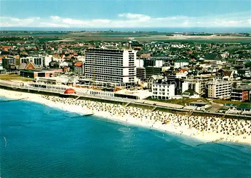 AK / Ansichtskarte Westerland Sylt Fliegeraufnahme Strand Kat. Westerland