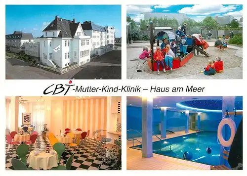 AK / Ansichtskarte Borkum Nordseebad Haus am Meer Schwimmbad Kat. Borkum