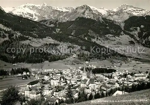 AK / Ansichtskarte Bad Hofgastein Blick gegen Schauerkogel Alpenpanorama Kat. Bad Hofgastein