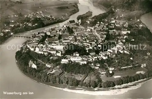 AK / Ansichtskarte Wasserburg Inn Fliegeraufnahme Kat. Wasserburg a.Inn